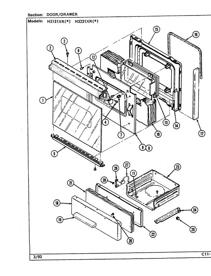 Diagram for H3131XRW