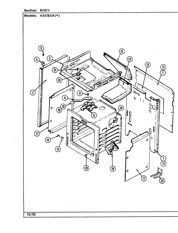 Diagram for H3478XRW