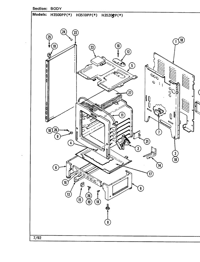 Diagram for H3510PPW