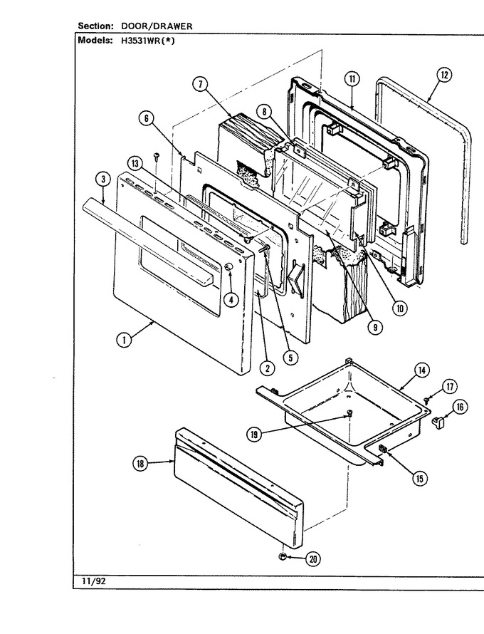 Diagram for H3531WRW