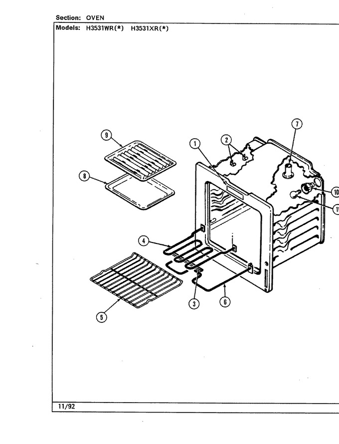 Diagram for H3531WRW