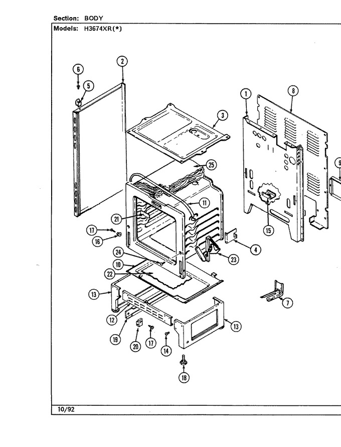 Diagram for H3674XRA
