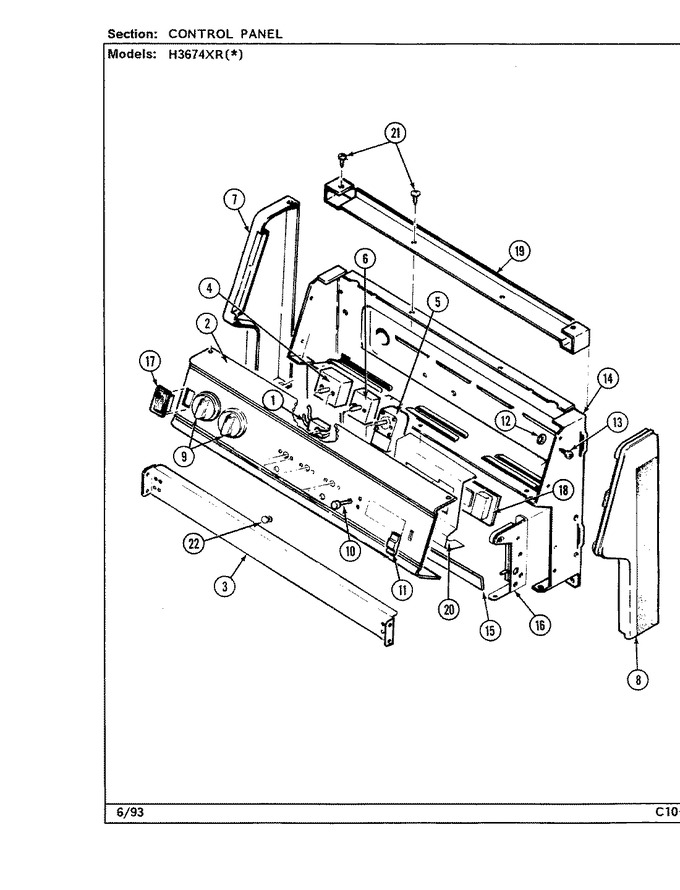 Diagram for H3674XRW