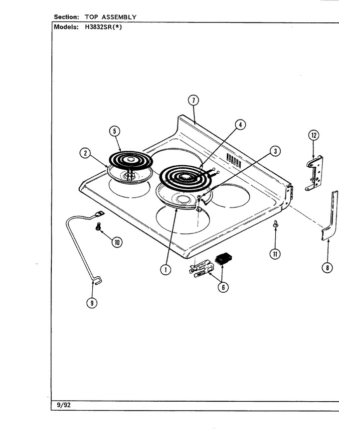 Diagram for H3832SRW