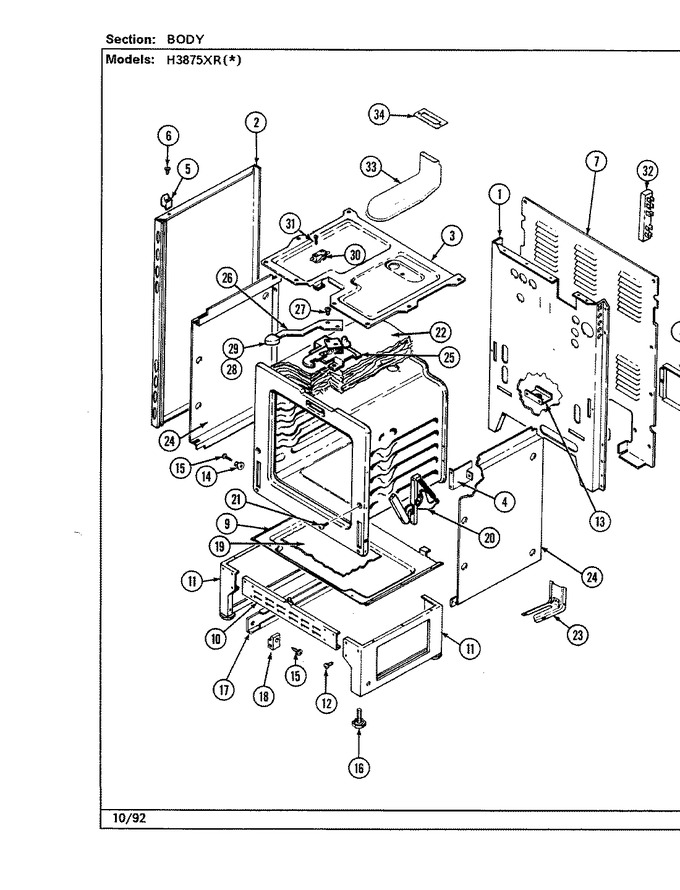 Diagram for H3875XRA