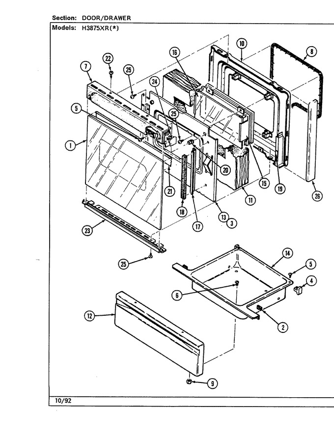 Diagram for H3875XRW