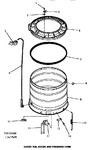 Diagram for 15 - Outer Tub, Cover & Pressure Hose