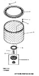 Diagram for 10 - Lint Filter, Washtub & Hub