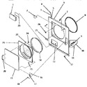 Diagram for 13 - Loading Door, Front Panel & Seals