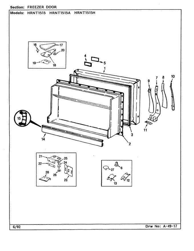 Diagram for HRNT1515H (BOM: BF11F)