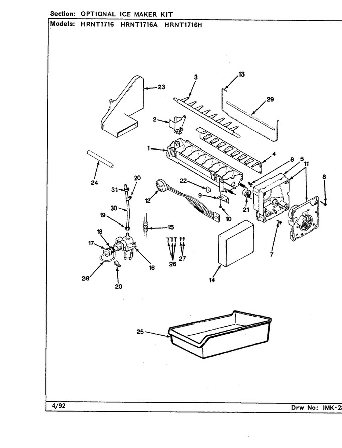Diagram for HRNT1716H (BOM: BF34A)