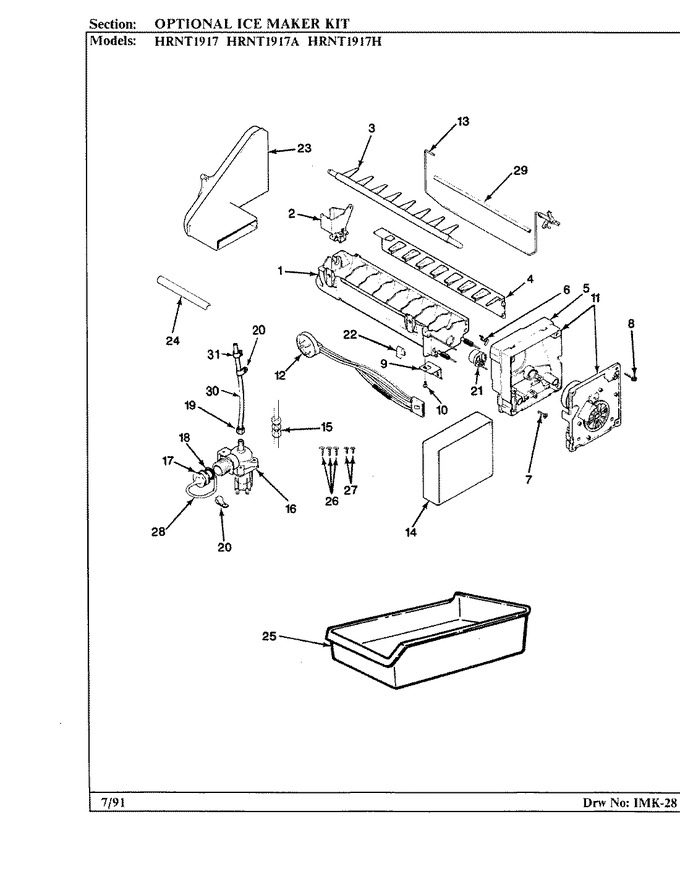 Diagram for HRNT1917 (BOM: BF53A)