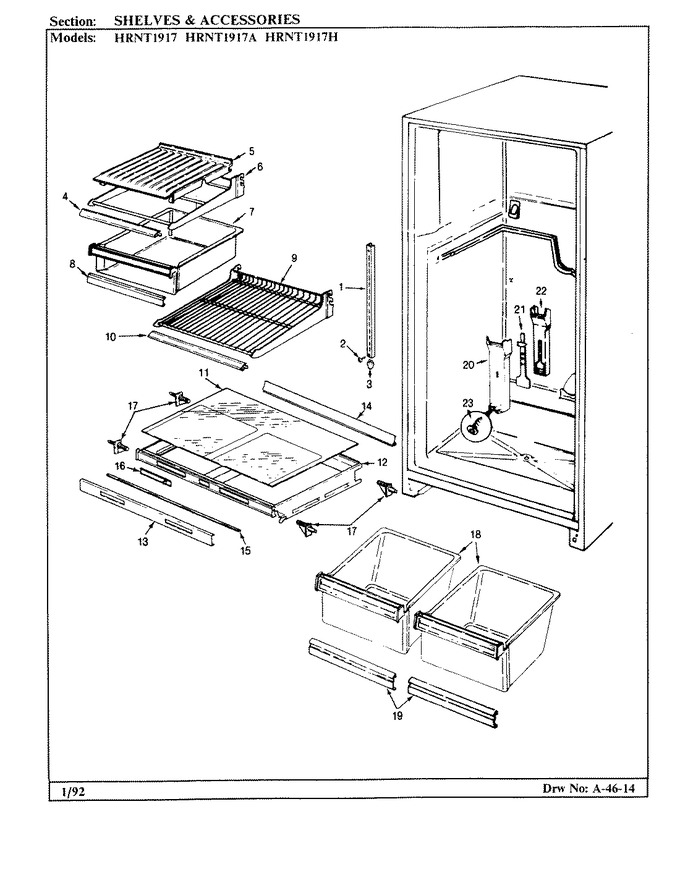 Diagram for HRNT1917H (BOM: BF64C)