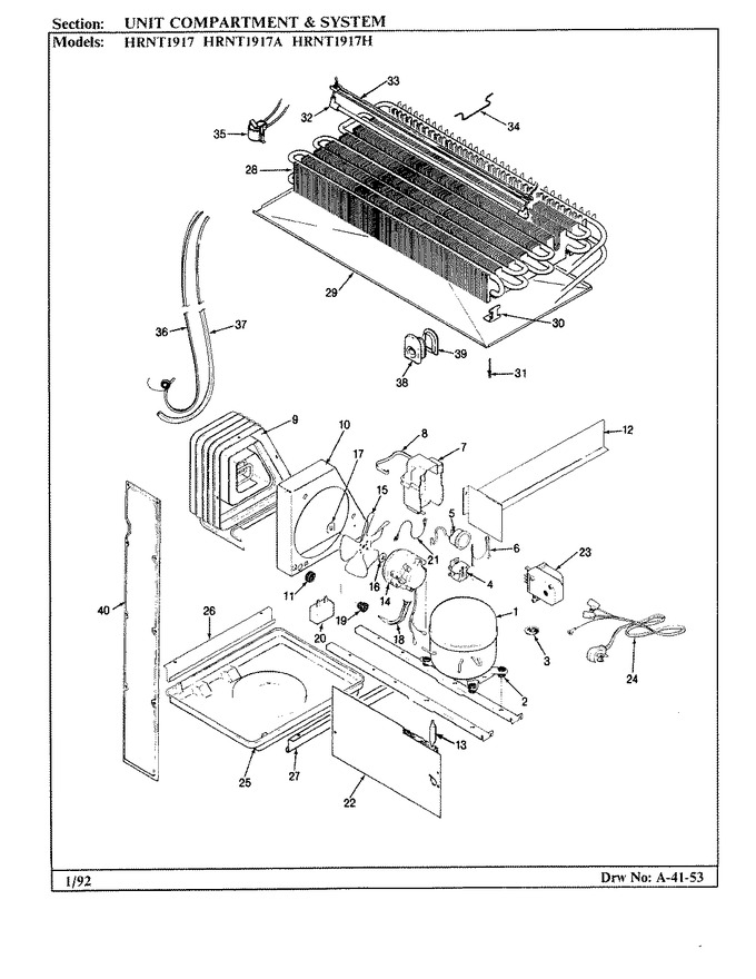 Diagram for HRNT1917H (BOM: BF64C)