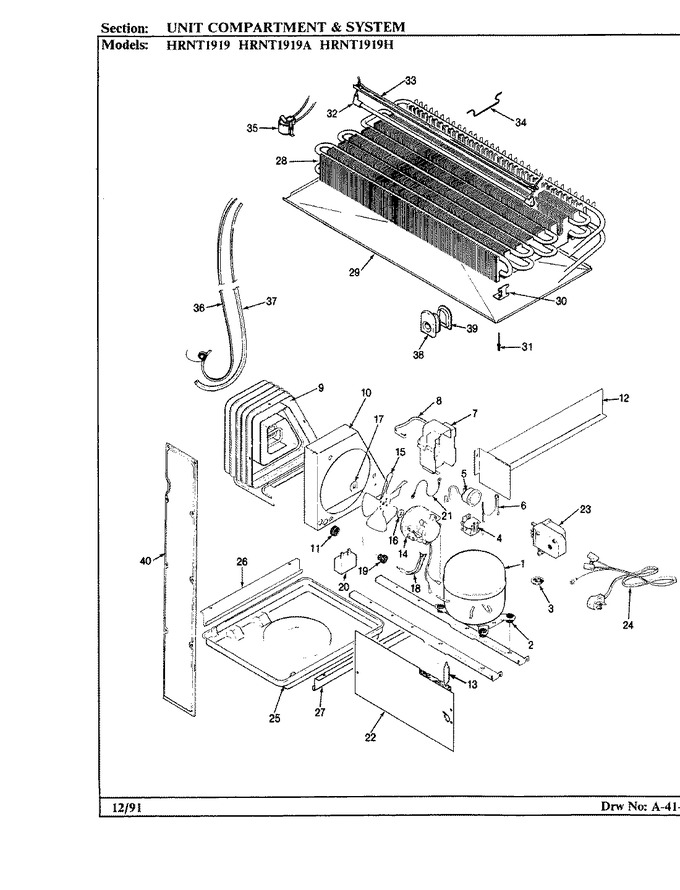 Diagram for HRNT1919 (BOM: BF57A)