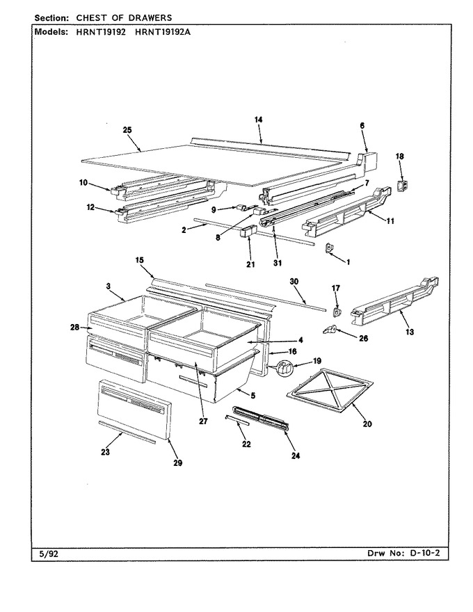 Diagram for HRNT19192A (BOM: CF52A)