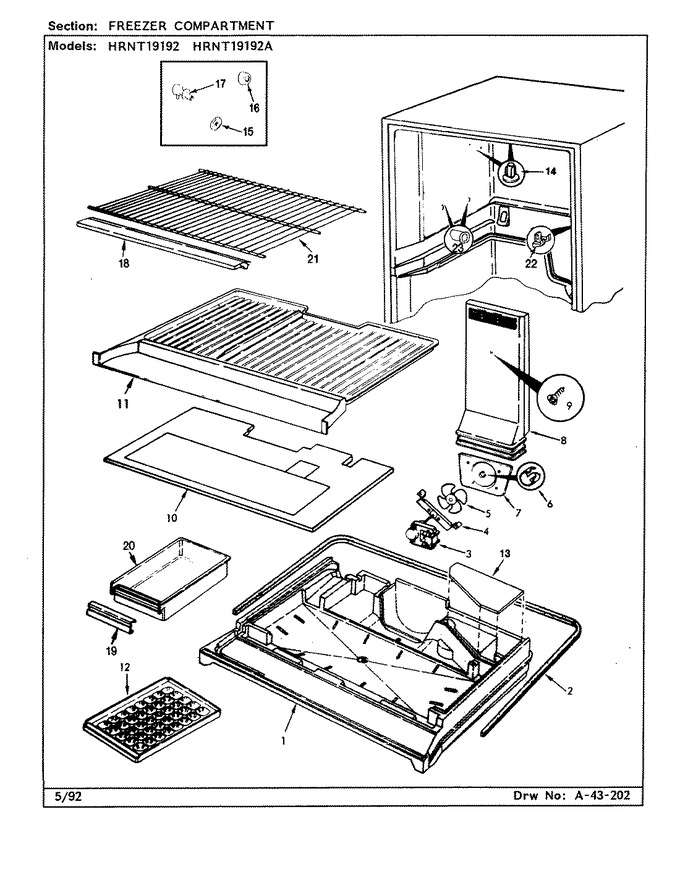 Diagram for HRNT19192A (BOM: CF52A)