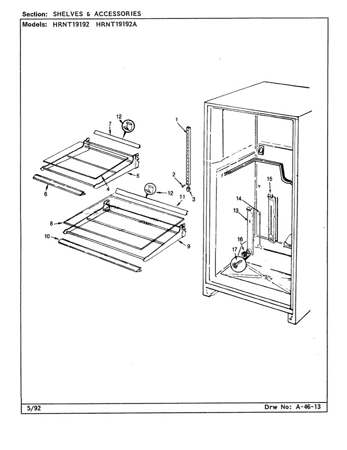 Diagram for HRNT19192A (BOM: CF52A)
