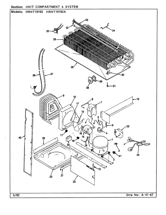 Diagram for HRNT19192A (BOM: CF52A)