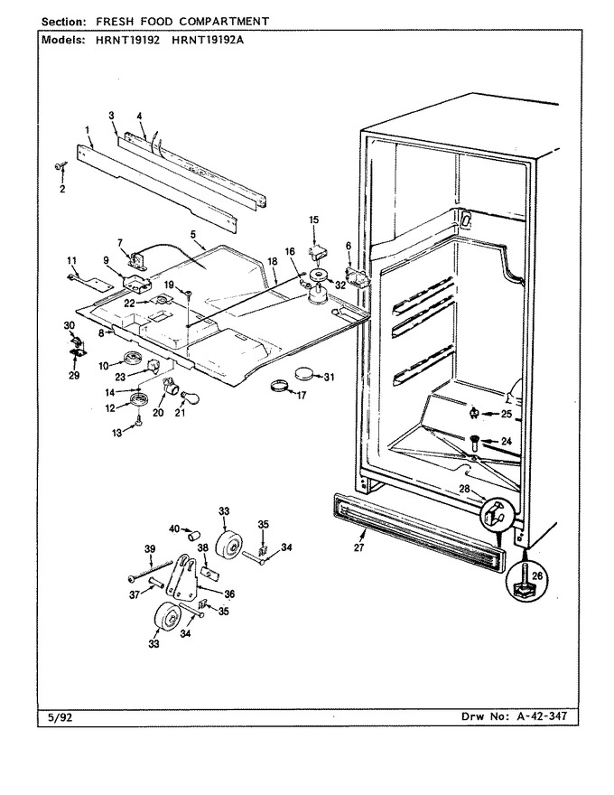 Diagram for HRNT19192A (BOM: CF52A)