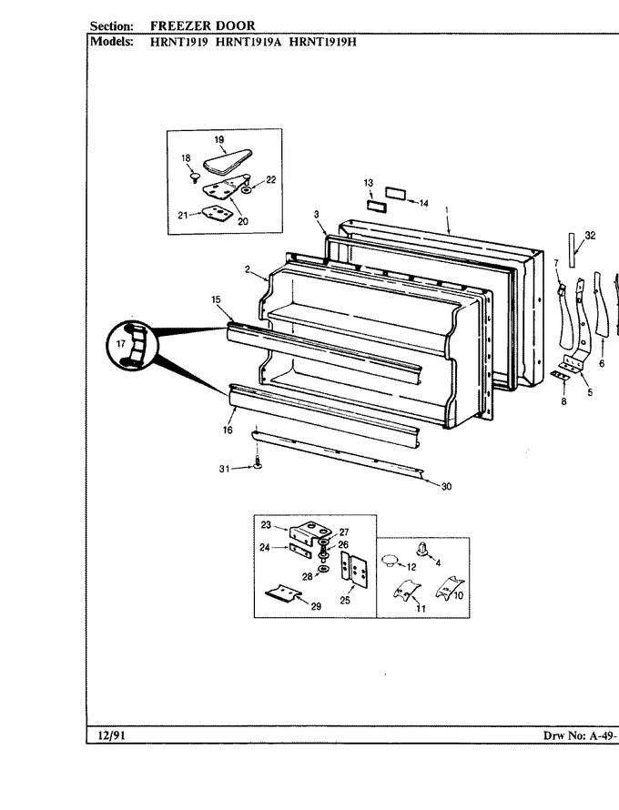 Diagram for HRNT1919A (BOM: BF60A)