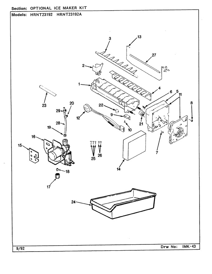 Diagram for HRNT23192 (BOM: CF95A)