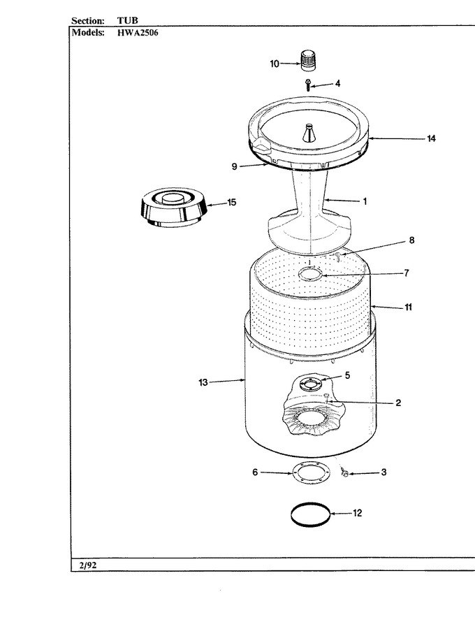 Diagram for HWA2506W