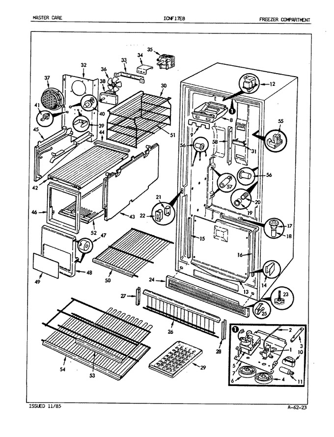 Diagram for ICNF17E8 (BOM: EY41B)