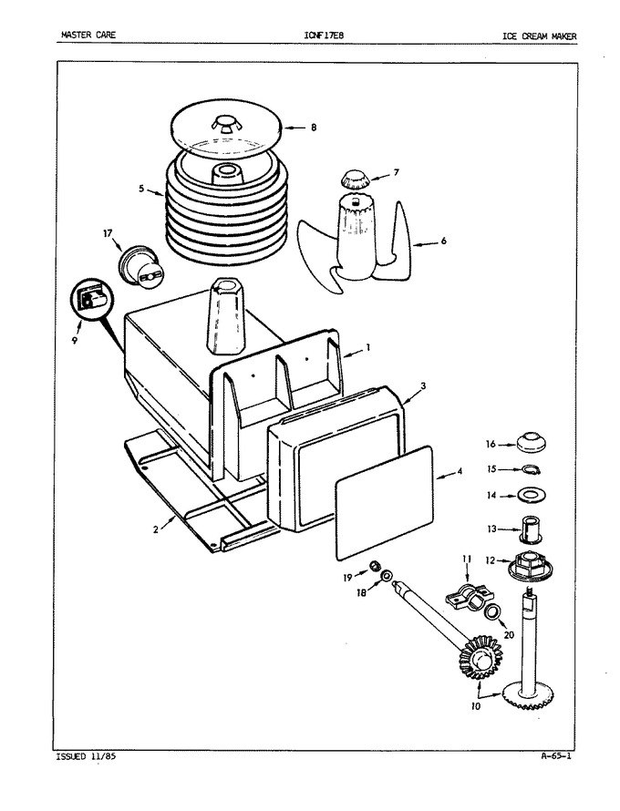 Diagram for ICNF17E8 (BOM: EY42A)
