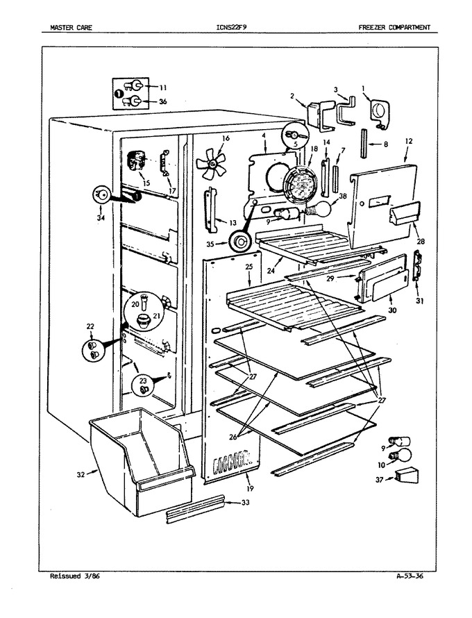 Diagram for ICNS22F9A (BOM: 5L47A)
