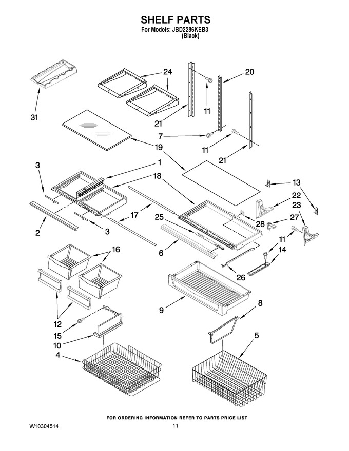 Diagram for JBD2286KEB3
