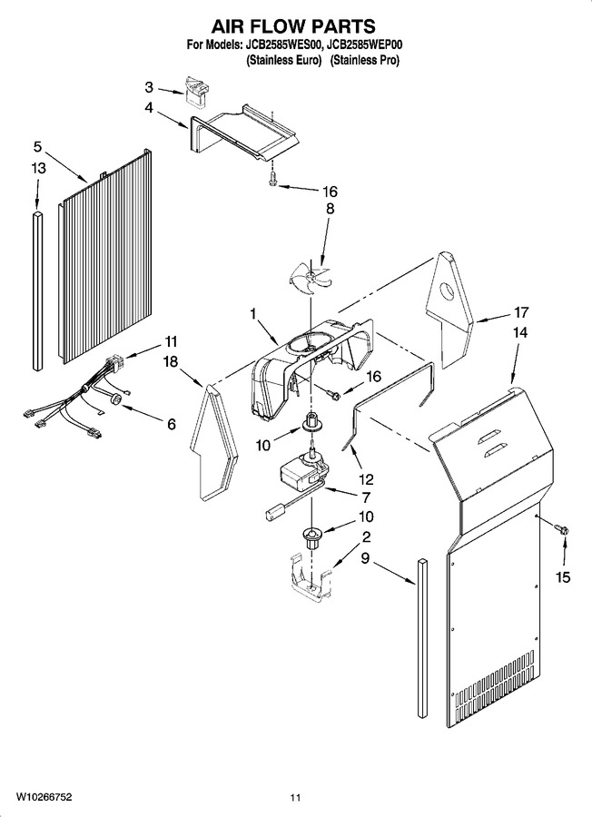 Diagram for JCB2585WES00