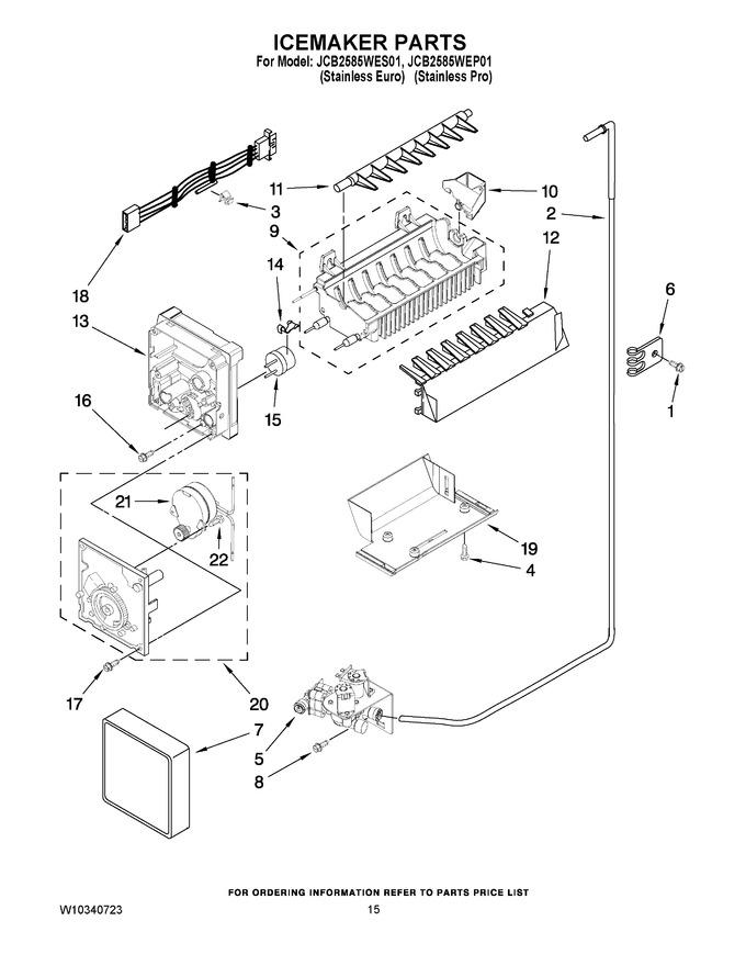 Diagram for JCB2585WES01