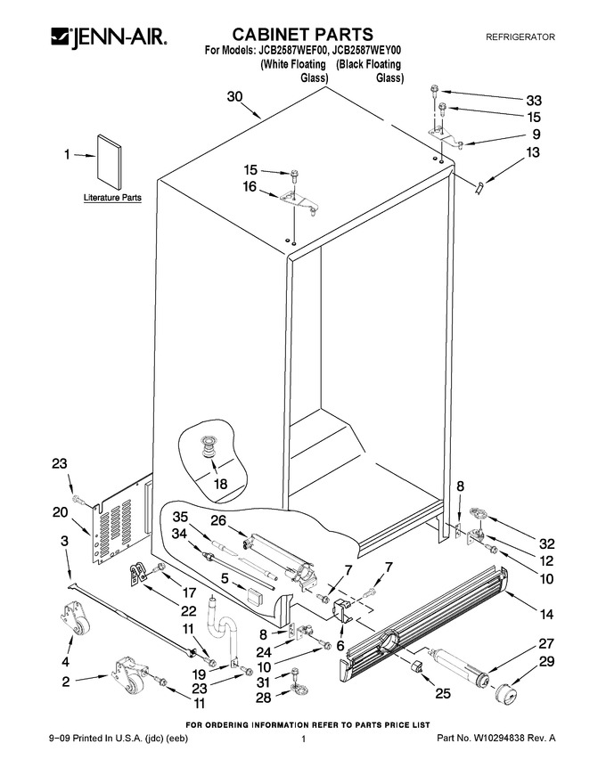 Diagram for JCB2587WEF00
