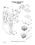 Diagram for 04 - Freezer Liner Parts