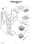 Diagram for 04 - Freezer Liner Parts