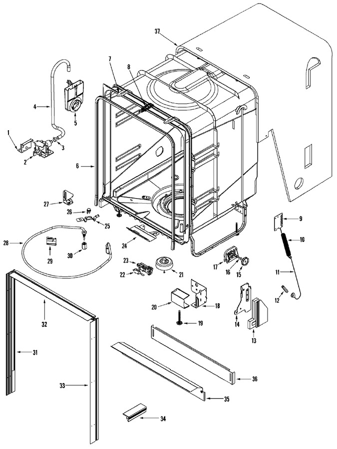 Diagram for MDB8600AWB