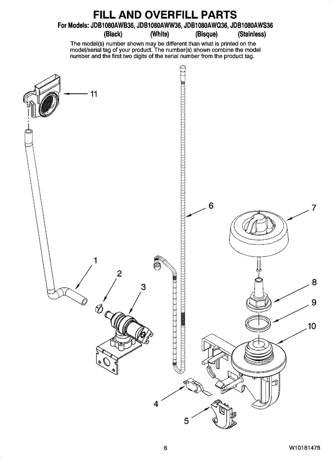 Diagram for JDB1080AWS36
