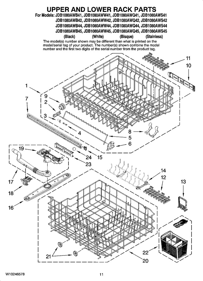 Diagram for JDB1080AWB42
