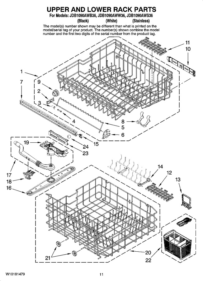 Diagram for JDB1090AWW36