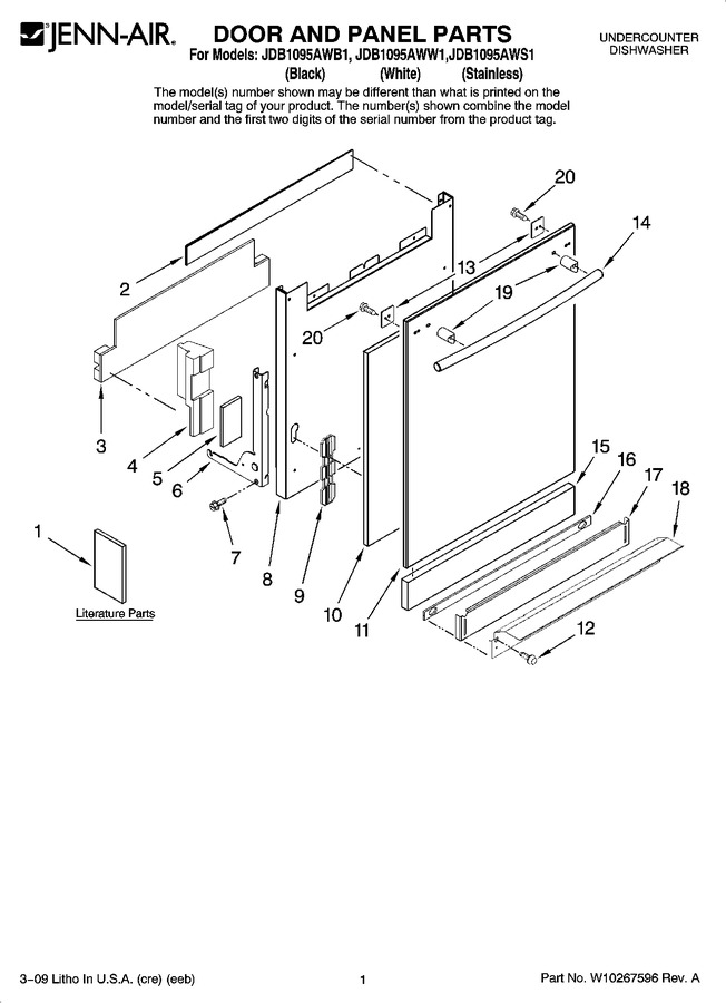 Diagram for JDB1095AWS1