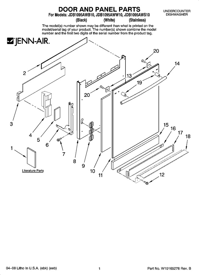 Diagram for JDB1095AWW10
