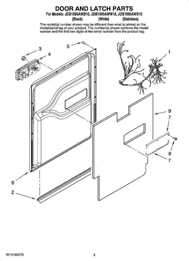 Diagram for JDB1095AWW10