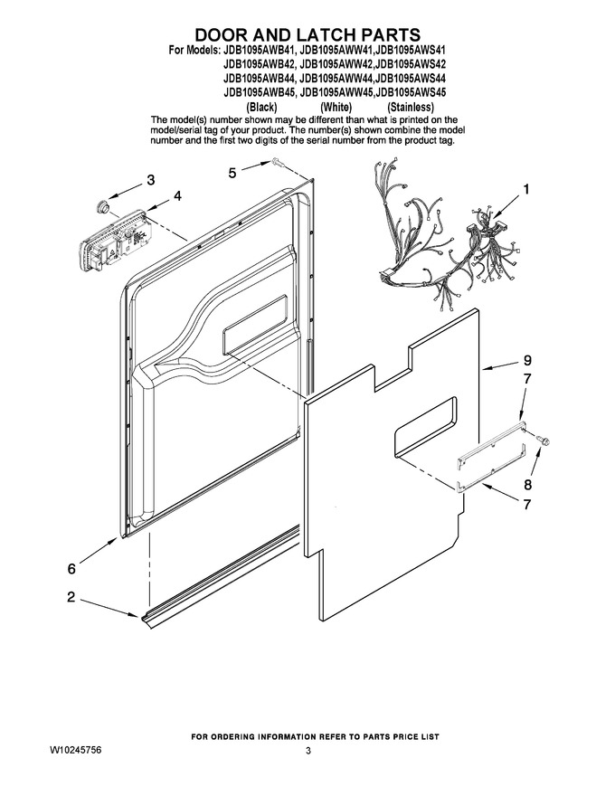 Diagram for JDB1095AWS45