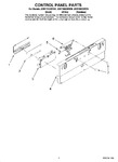 Diagram for 02 - Control Panel Parts