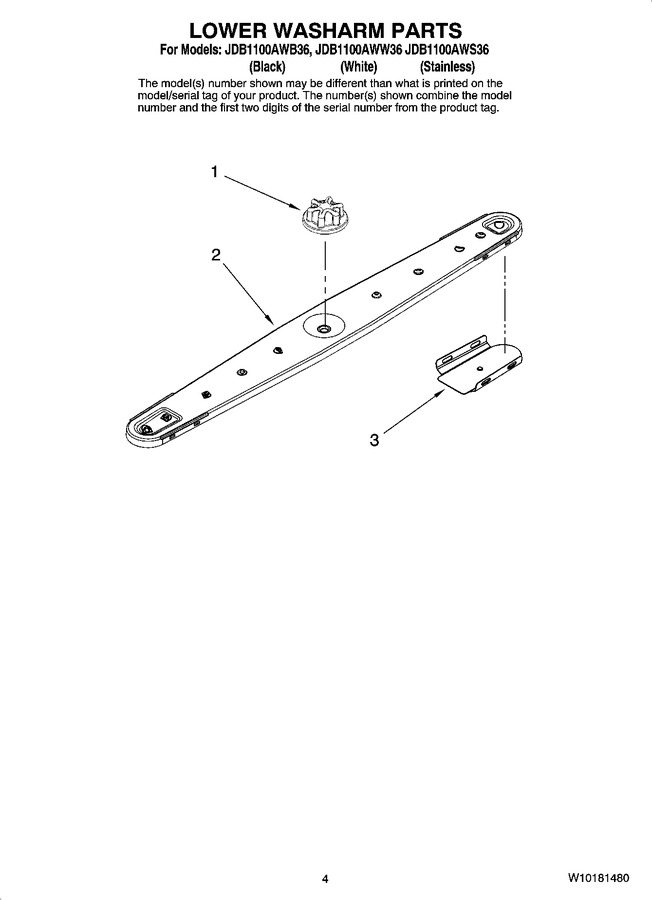 Diagram for JDB1100AWS36