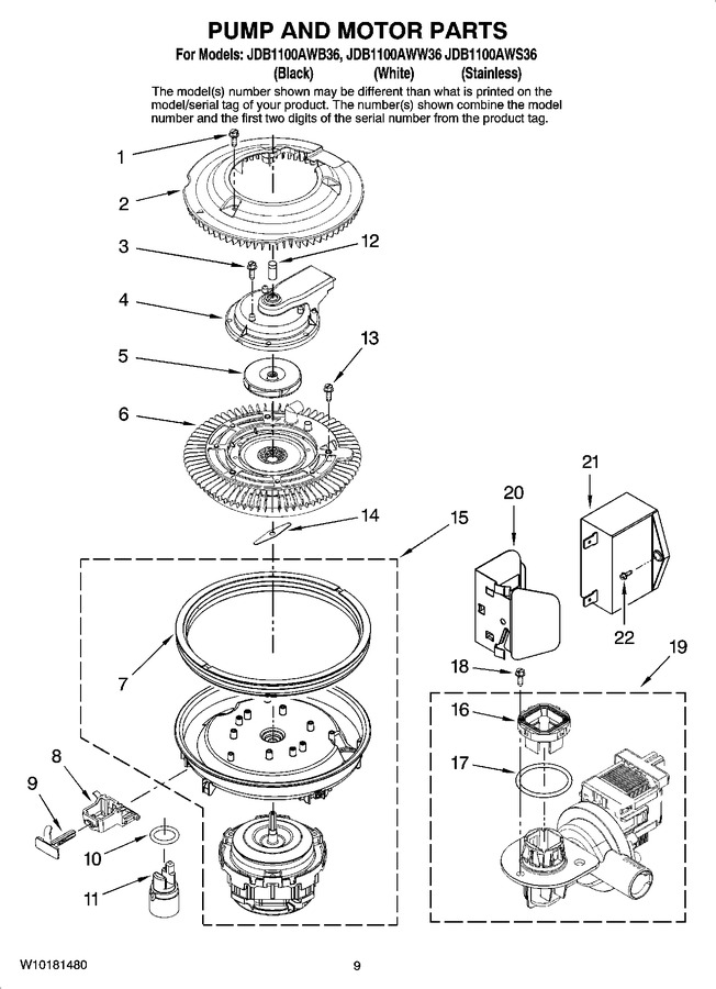 Diagram for JDB1100AWB36