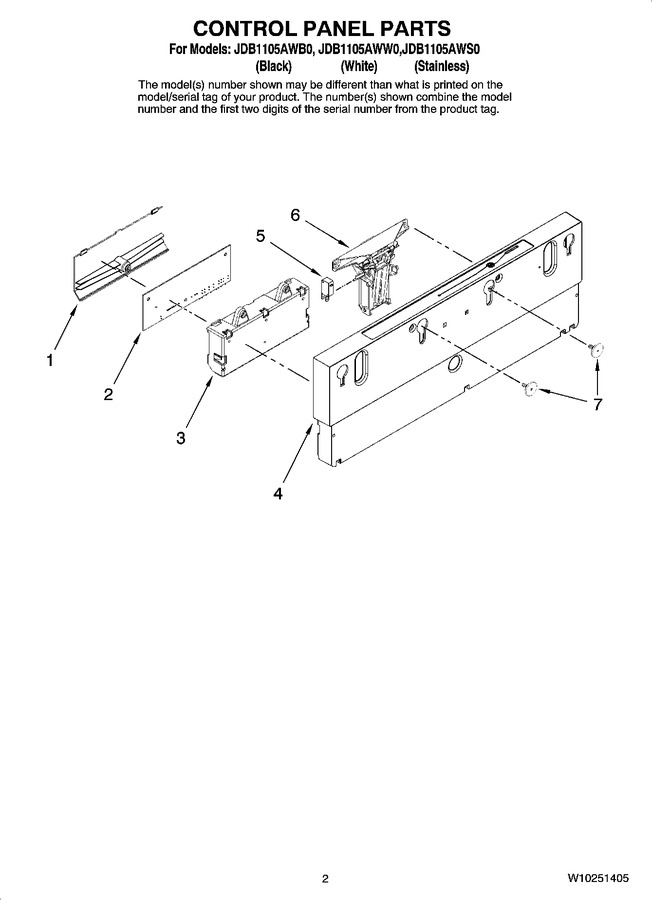 Diagram for JDB1105AWB0