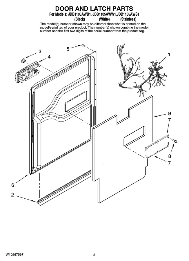 Diagram for JDB1105AWS1