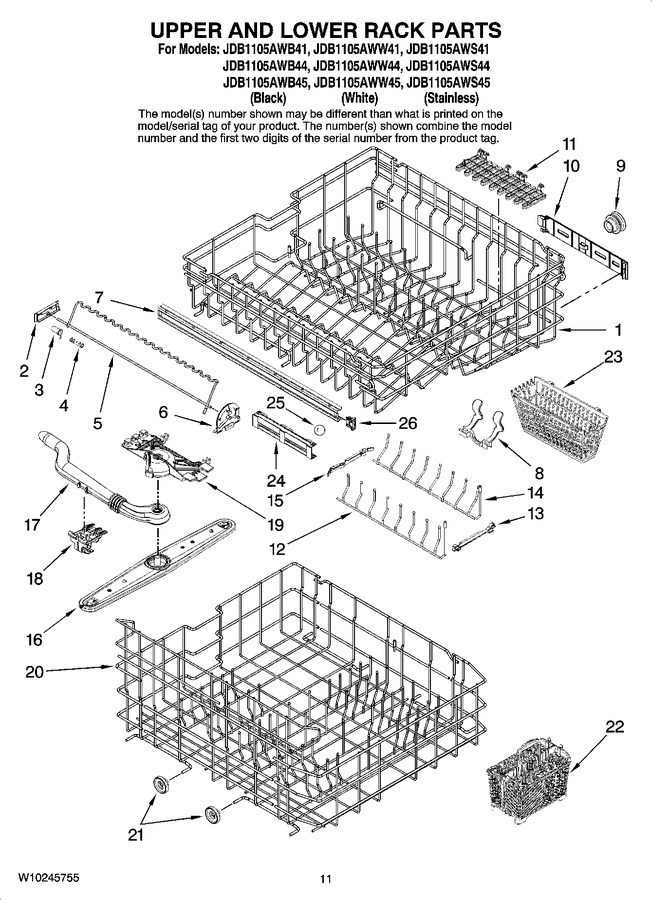 Diagram for JDB1105AWB44
